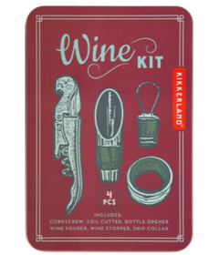 Kikkerland Retro Wine Kit
