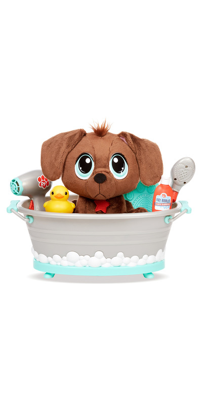 Rescue Tales Scrub 'n Groom Bathtub Toy Dog Playset