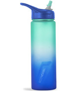 EcoVessel Wave Sports Water Bottle with Silicone Straw Galactic Ocean
