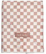 Kitsch Extra Large Quick-Dry Hair Towel Wrap Terracotta Checker