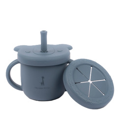 Micasso & Co 2-in-1 Learning Cup For Snacks and Liquids Majestic Blue