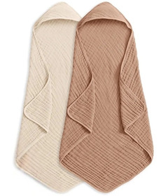 Comfy Cubs Hooded Towel Pack Cedar and Sand