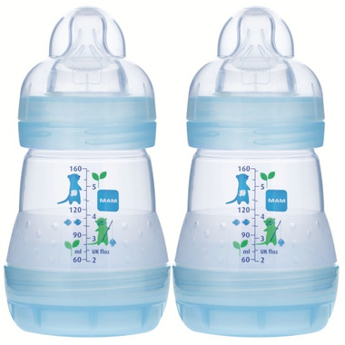 Mam Anti-Colic Bottle 5oz Blue Mam Anti-Colic Bottle 5oz Blue