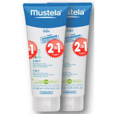 mustela 2 in 1 wasgel