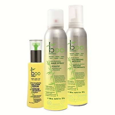 BooBamboo Serum , Mousse & Hair Spray Bundle
