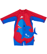 ZOOCCHINI One-Piece Rashguard Swimsuit Blue Shark