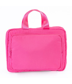image of MYTAGALONGS Hanging Toiletry Case with Front Pocket Hot Pink with sku:339095