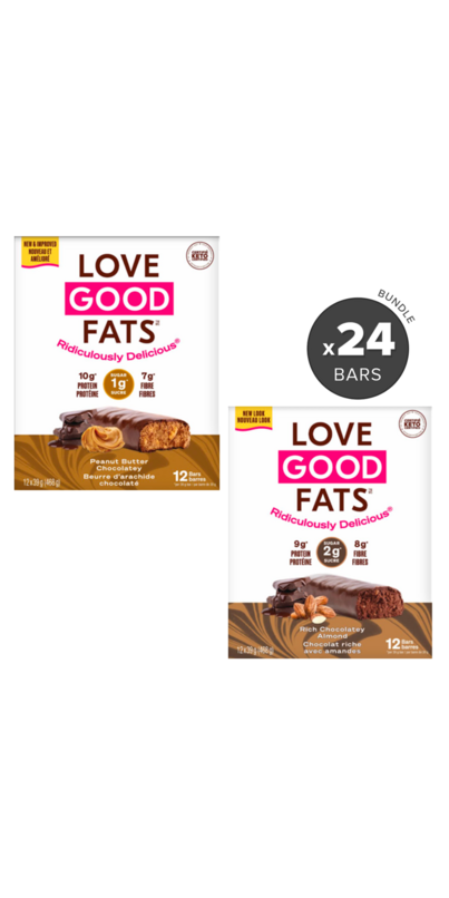 Buy Love Good Fats Peanut Butter Chocolate & Chocolatey Almond Snack ...