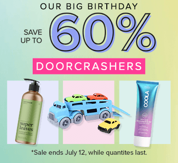Save up to 60% on Birthday Sale Doorcrashers