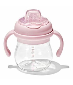 OXO Tot Transitions Soft Spout Sippy Cup with Removable Handles Blossom