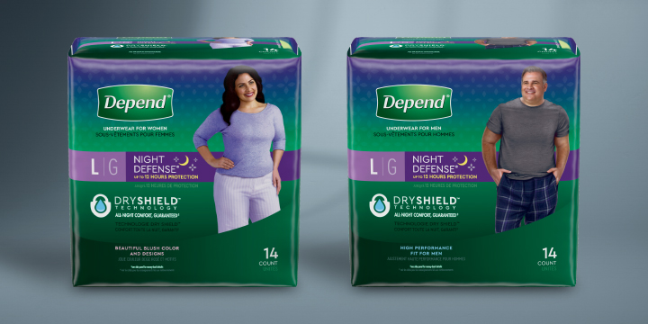 depend night defense product