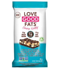 Love Good Fats Chewy Nutty Dark Chocolate Sea Salt Almond Bar