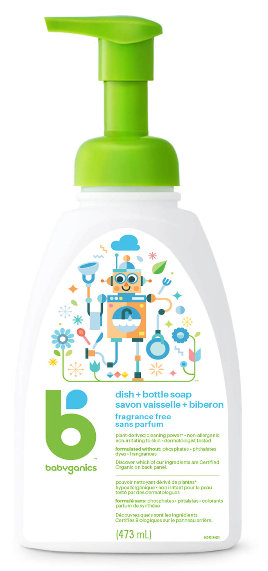 Buy Babyganics Foaming Dish Bottle Soap Fragrance Free From