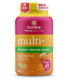 Honibe Honey Gummies Adult Multi+ Immune Boost Citrus