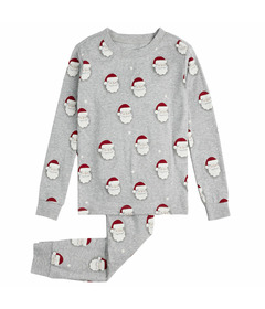 petit lem Long Sleeve and Pants PJ Set Santas