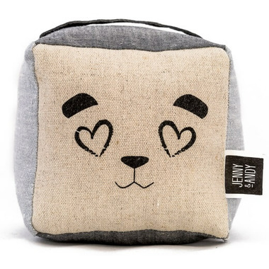 Jenny & Andy Organic Plush Rattle Cube Panda Jenny & Andy Organic Plush Rattle Cube Panda