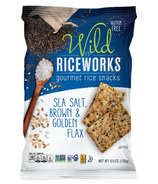 Riceworks Rice Crisps Sea Salt Brown and Golden Flax