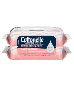 Cottonelle Wipes Flushable Fragrance Free