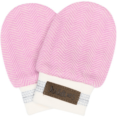 Juddlies Organic Cottage Scratch Mitts Sunset Pink Juddlies Organic Cottage Scratch Mitts Sunset Pink