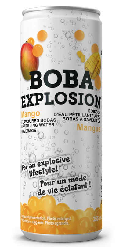 Buy Boba Explosion Sparkling Water Mango at Well.ca | Free Shipping $35 ...
