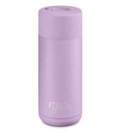 frank green Ceramic Reusable Cup with Button Lid Lilac Haze