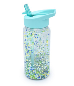 Melii Double Wall Water Bottle Foam Balls Blue