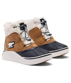 SOREL Out N About IV Strap Boots Taffy Leather Black