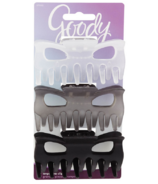 Goody Classics Frost Large Bowtie Claw Clip Clear/Grey/Black