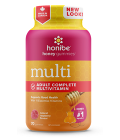 Honibe Honey Gummies Multi Adult Complete Multivitamin Raspberry