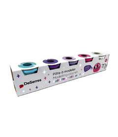 DeSerres 5 Colour Modelling Clay Kit Glitter