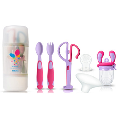 Buy Kidsme Baby Travel Easy Set Food Container With Spoon Fork