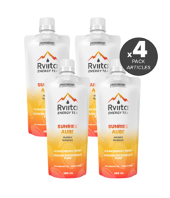 Rviita Energy Tea Clean Energy Drink Sunrise Mango Bundle