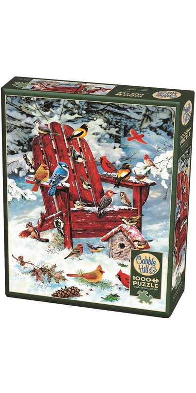 Cobblehill 1000 Piece Summer Adirondack Birds Puzzle - Family Friendly Jigsaw With Linen Finish