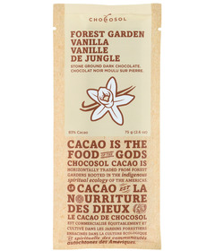 ChocoSol Forest Garden Vanilla 83% Cacao Stone Ground Dark Chocolate