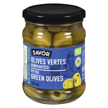 Savor Organic Pitted Green Olives Savor Organic Pitted Green Olives