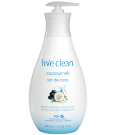 Live Clean Coconut Milk Moisturizing Liquid Hand Soap