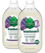 Seventh Generation EasyDose Laundry Detergent Concentrated 2 Pack Lavender