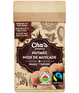 Cha's Organics Nutmeg Whole