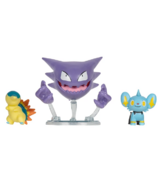 Set de figurines de combat Pokemon Shinex, Haunter et Cyndaquil