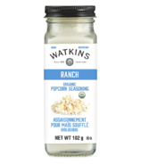 Watkins Assaisonnement biologique pour maïs soufflé, ranch