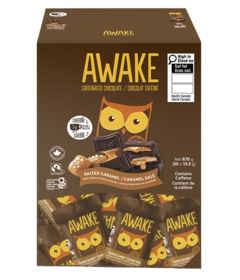 AWAKE Caffeinated Chocolate Salted Caramel Dark Chocolate