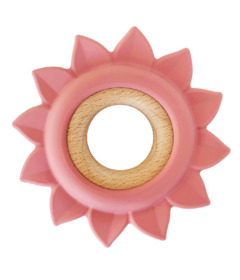 image of Tiny Teethers Flower Handheld Teether Rose with sku:292620