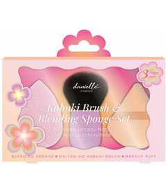 Danielle Creations Kabuki Brush & Blending Sponge Set