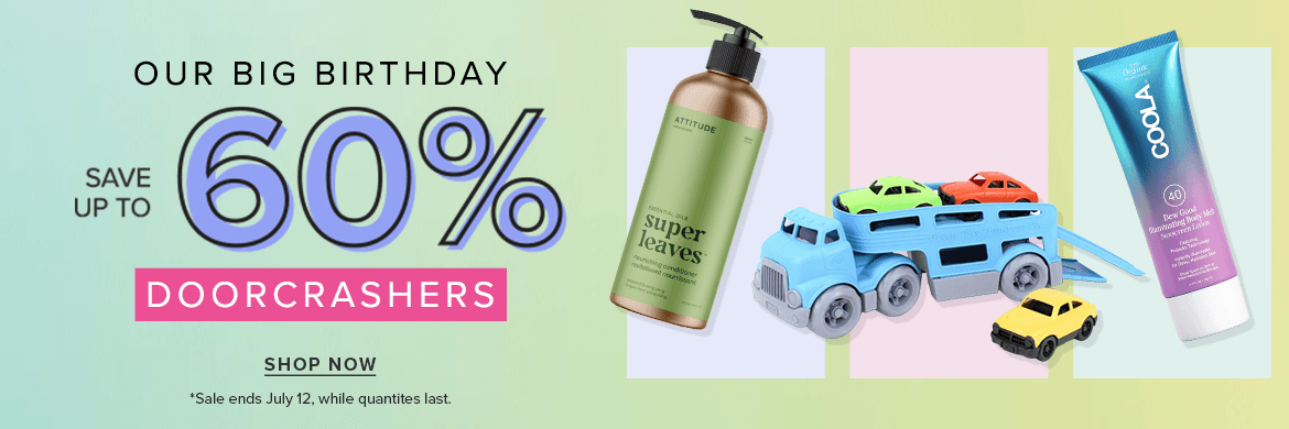 Save up to 60% on Birthday Sale Doorcrashers