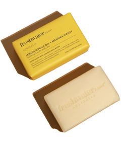 Freshwater Farm Soap Bar Lemon Myrtle Oil Manuka Honey