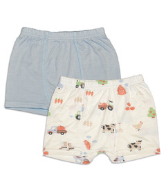 Silkberry Baby Bamboo Underwear Shorts Pack Pumpkin Farm Magic Cloud