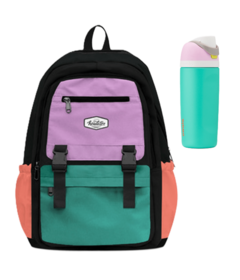 Headster Kids Midnight Tide Backpack + Owala Make Waves Bottle Bundle