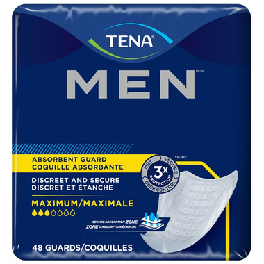 Tena Incontinence Guards For Men, Maximum Moderate