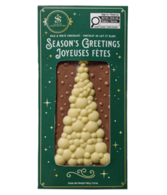 Saxon Chocolate Milk & White Chocolate Season's Greetings Bar