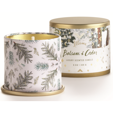 Illume balsam and cedar luxury 2025 soy candle